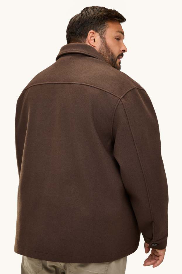 Herren - Hemdjacke - Relaxed Fit - Kent - braun