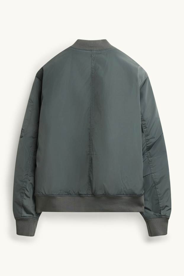 Hommes - Blouson aviateur - rembourré - kaki