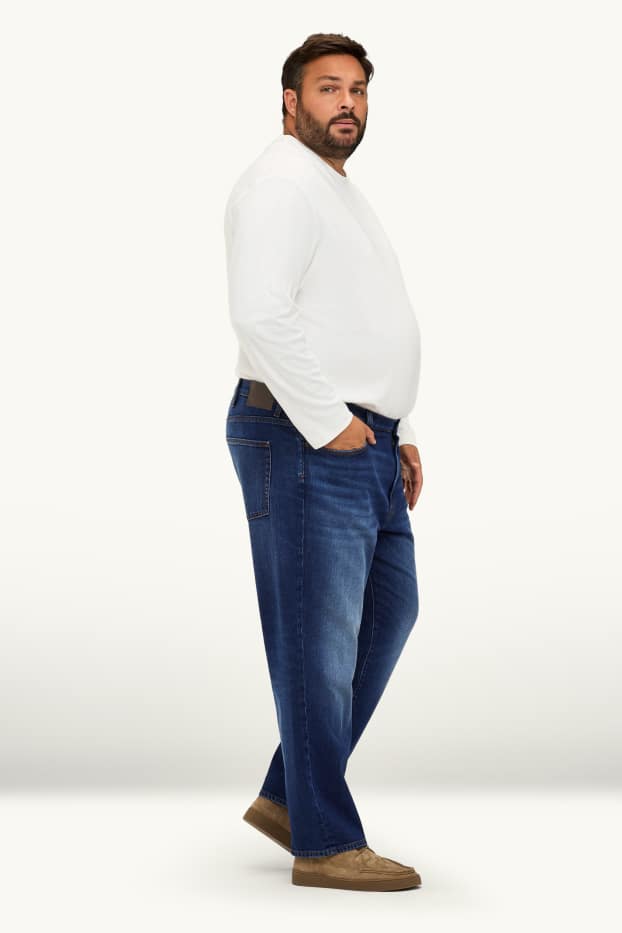 Bărbați - Straight jeans - denim-albastru închis
