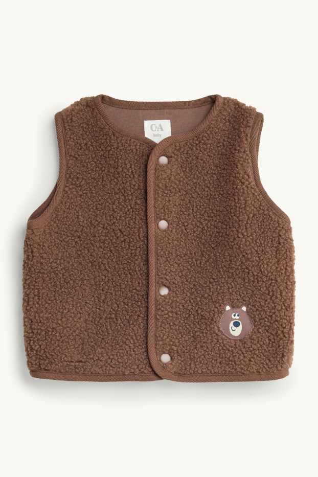 Baby Jungen - Bärchen - Baby-Outfit - 3 teilig - braun / cremeweiss