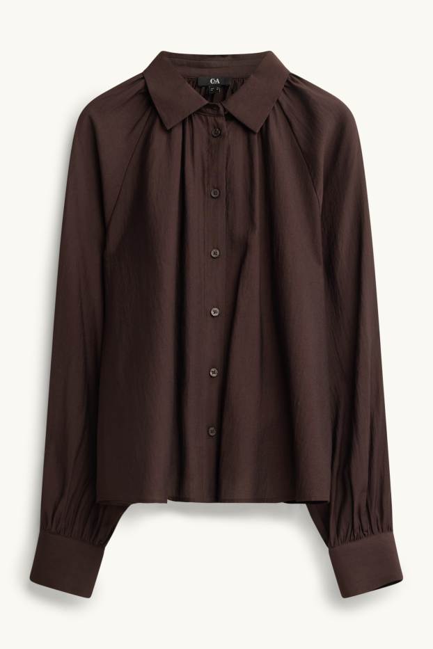 Femmes - Blouse-chemise - marron foncé