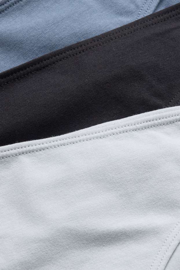 Dames - Set van 3 - slip - lichtblauw