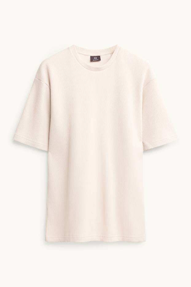 Hommes - T-shirt - blanc crème