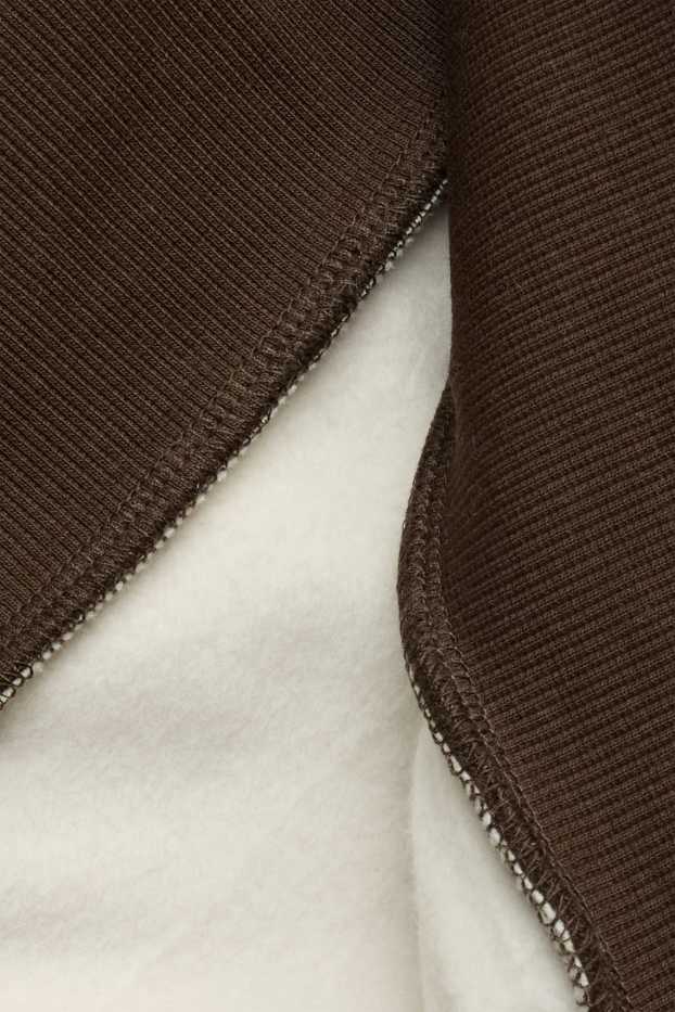 Kinder Jungen - Hoodie - braun / cremeweiss