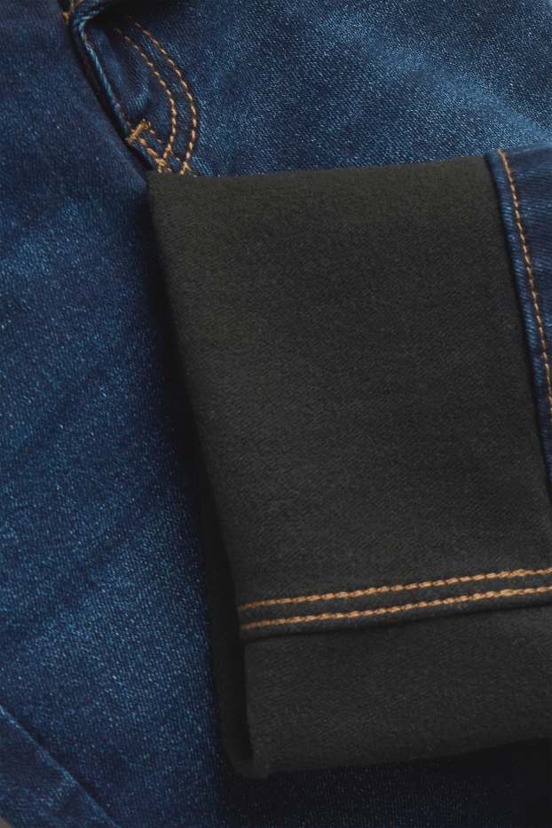 Copii - Fete - Flared jeans - jeans termoizolanți - denim-albastru închis
