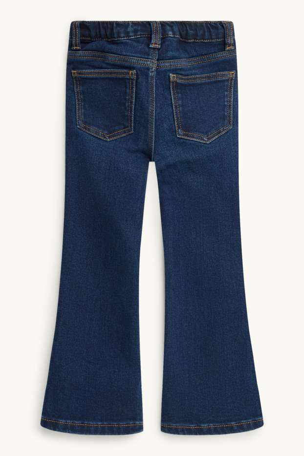 Copii - Fete - Flared jeans - jeans termoizolanți - denim-albastru închis
