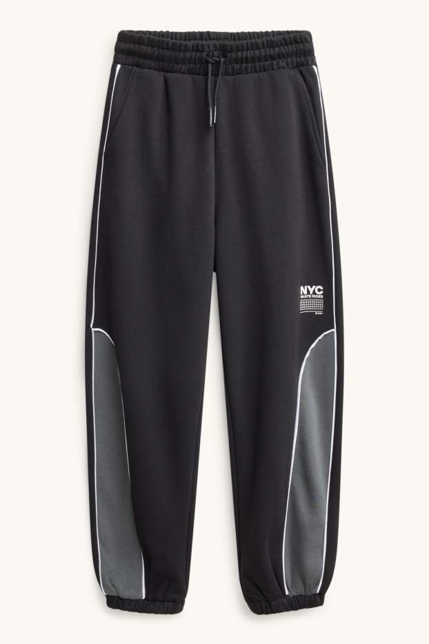 Enfants garçons - Pantalon de jogging - noir / gris