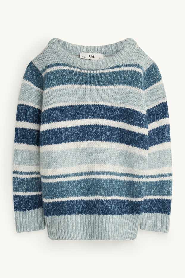 Kinderen: jongens - Trui - gestreept - blauw / wit