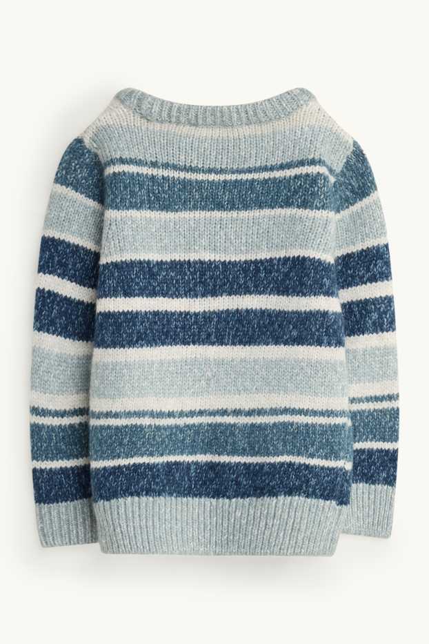 Kinderen: jongens - Trui - gestreept - blauw / wit