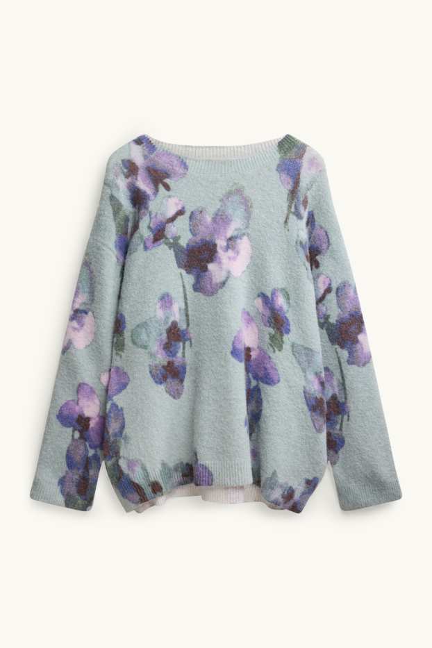 Dona - Jersei - de flors - verd clar