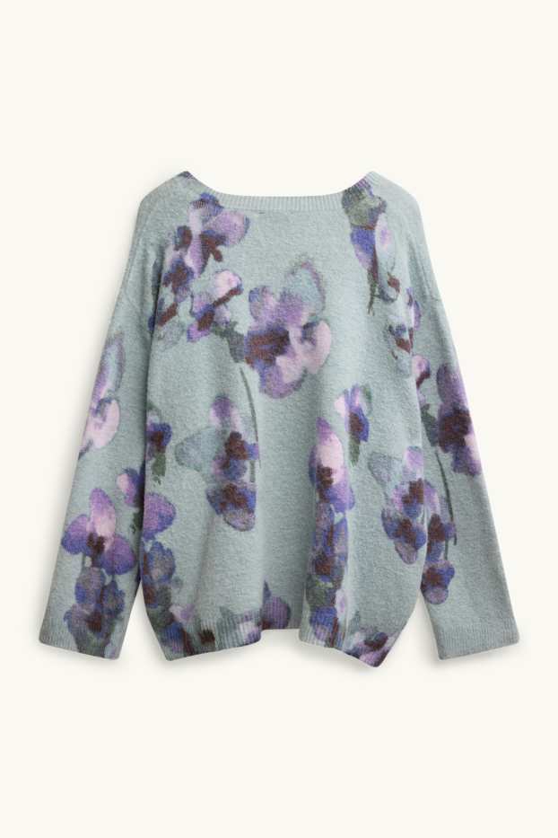Dona - Jersei - de flors - verd clar