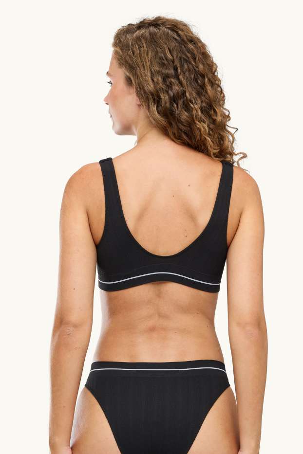Femmes - Brassière - ampliforme - noir / blanc