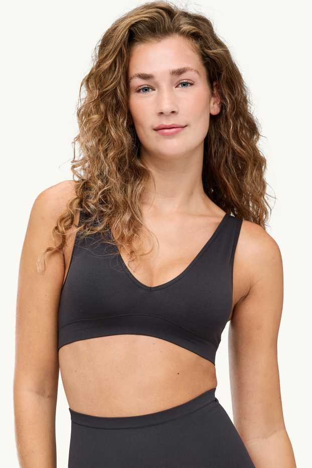 Dona - Bustier - enconxat - seamless - negre