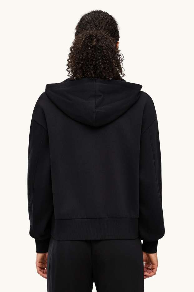 Women - Zip-through hoodie - black