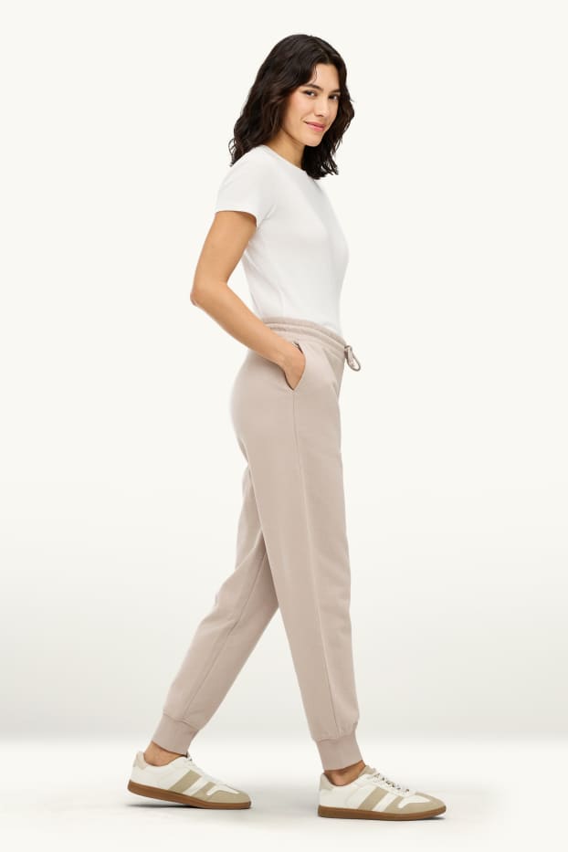 Damen - Jogginghose - beige