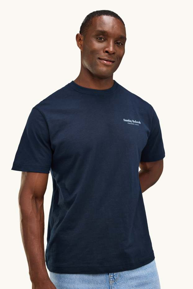 Home - Samarreta de mànigues curtes - relaxed fit - blau fosc