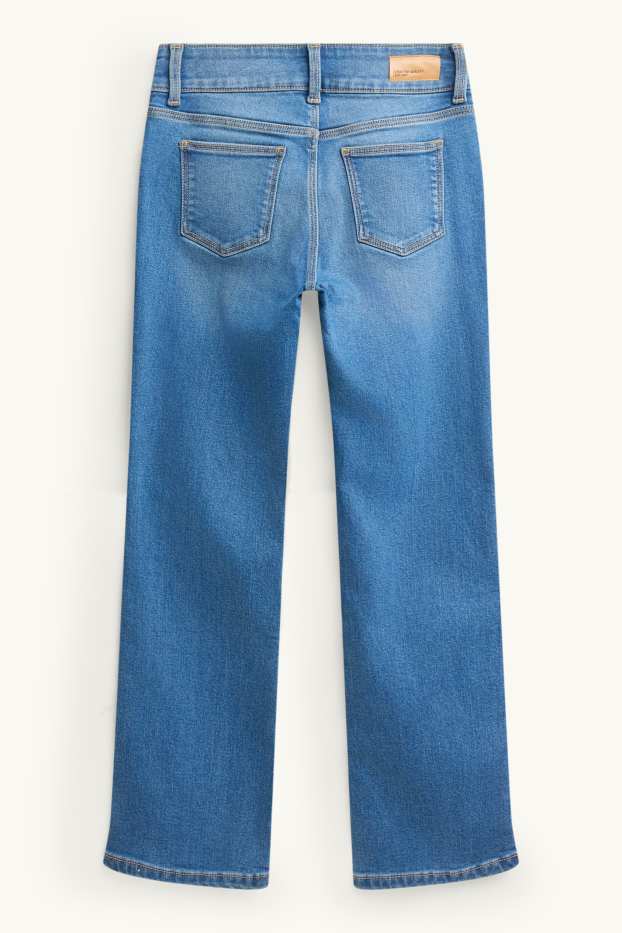 Copii - Fete - Bootcut jeans - jeans termoizolanți - denim-albastru deschis