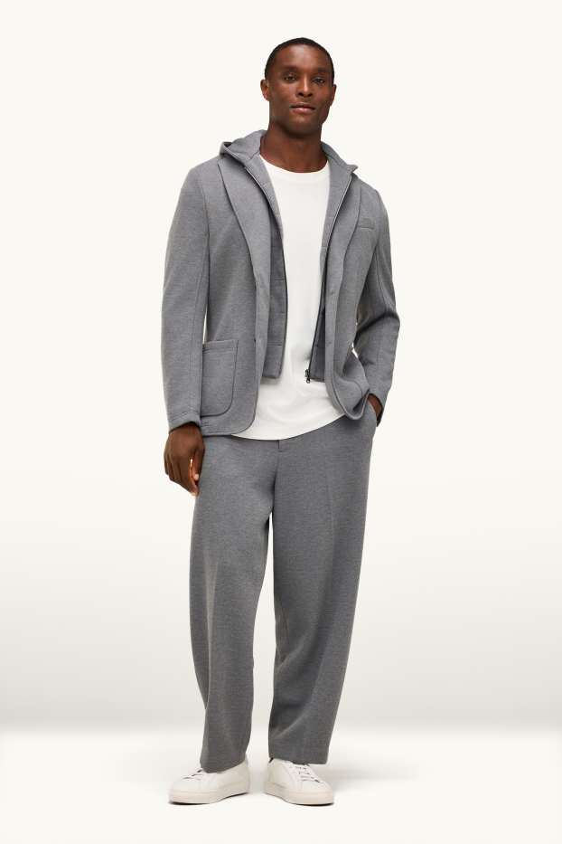 Home - Pantalons combinables - regular fit - gris