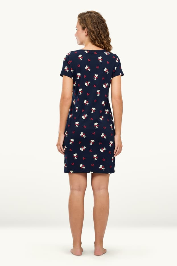 Women - Nightdress - Snoopy - dark blue