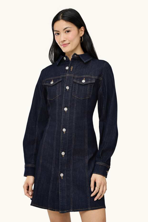 Dona - Vestit camiser texà - texà blau fosc