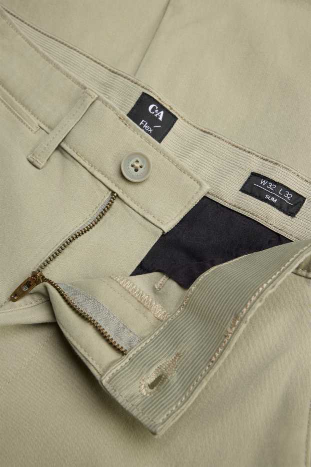 Herren - Chino - Slim Fit - Flex - hellgrün