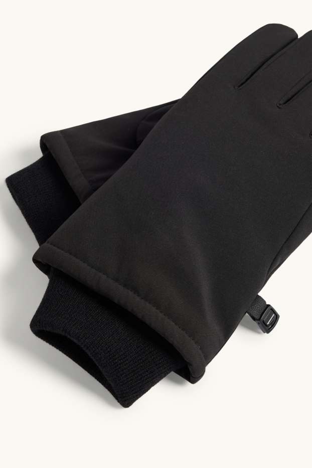 Heren - Touchscreen-handschoenen - zwart