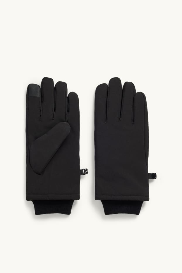 Heren - Touchscreen-handschoenen - zwart
