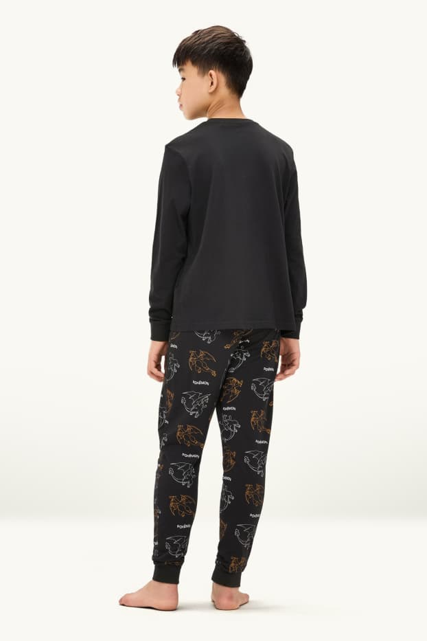 Copii - Băieți - Pokémon - pijama - 2 piese - negru