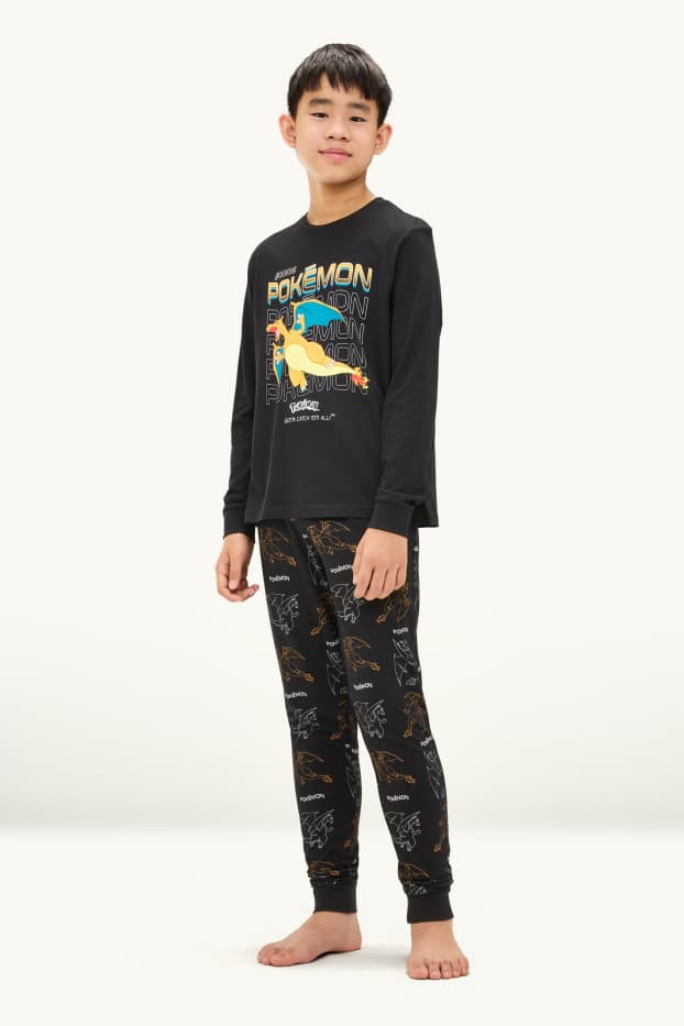 Copii - Băieți - Pokémon - pijama - 2 piese - negru
