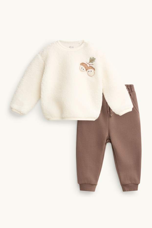 Baby Boys - Acorn - baby outfit - 2 piece - brown / cremewhite