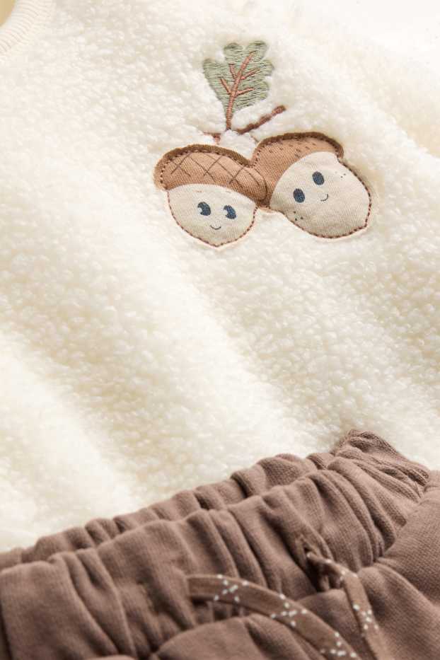 Baby Boys - Acorn - baby outfit - 2 piece - brown / cremewhite