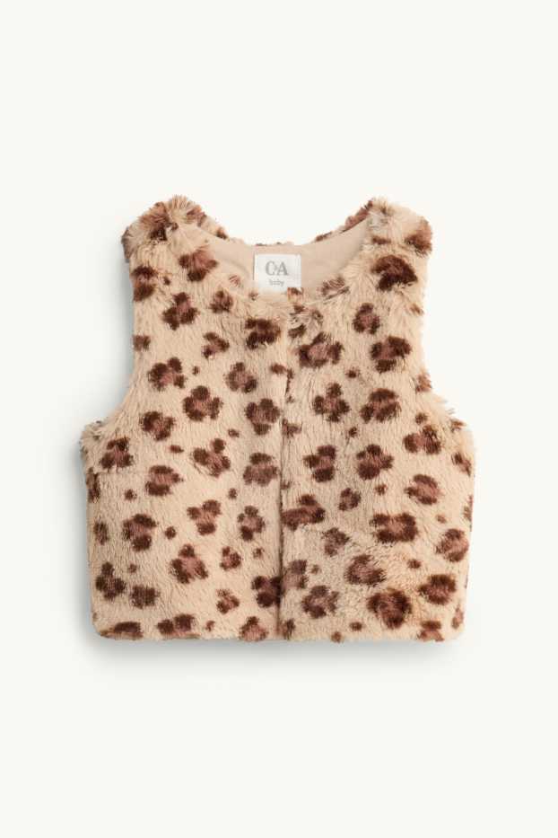 Bébés filles - Léopard - tenue bébé - 3 pièces - blanc crème