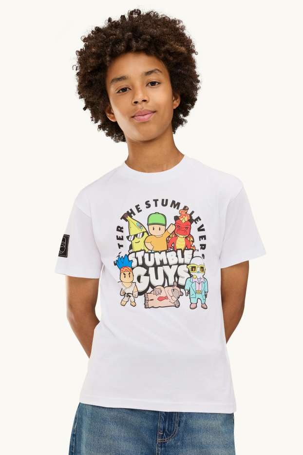 Enfants garçons - Stumble Guys - T-shirt - blanc