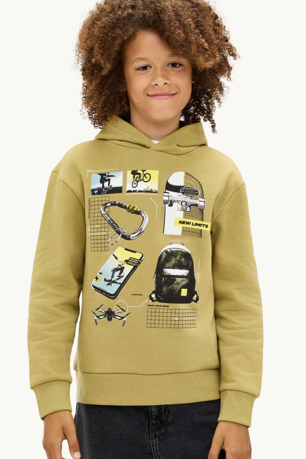Kinder Jungen - Skater - Hoodie - senfgelb