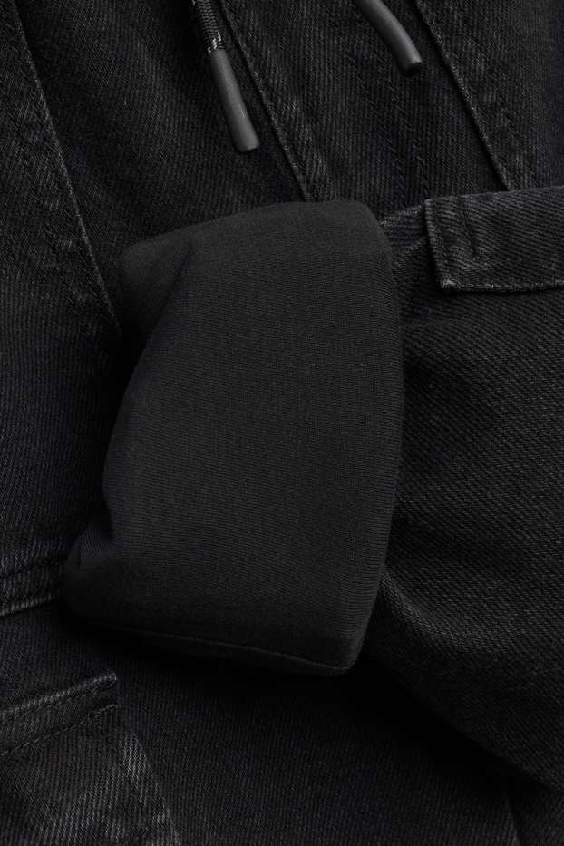 Kinder Jungen - Cargo Jeans - Thermojeans - schwarz