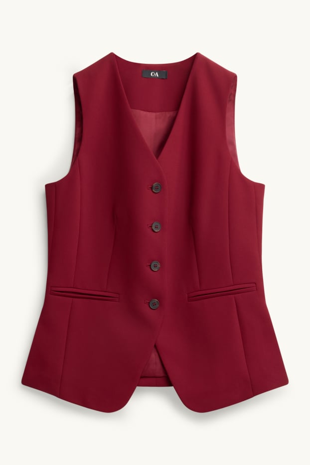 Donna - Gilet business - regular fit - bordeaux