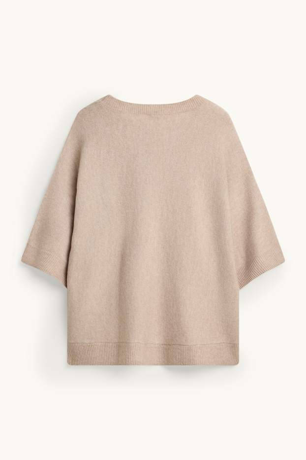 Damen - Pullover - beige