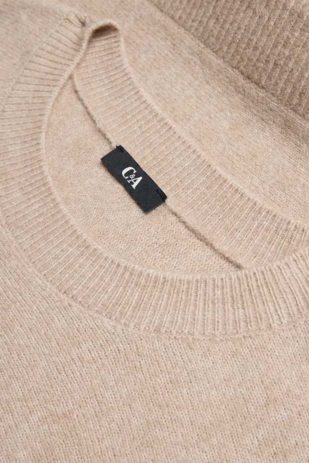 Damen - Pullover - beige