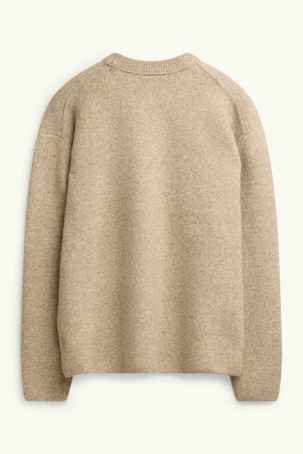 Heren - Trui - beige-mix