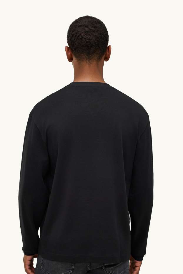 Hommes - Haut de sport - relaxed fit - noir