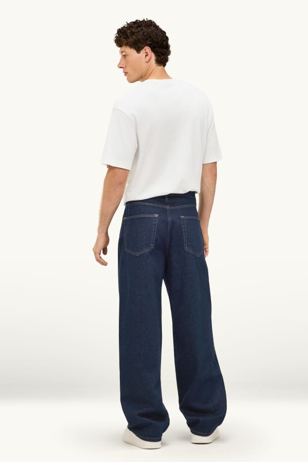 Herren - Baggy Jeans - dunkeljeansblau