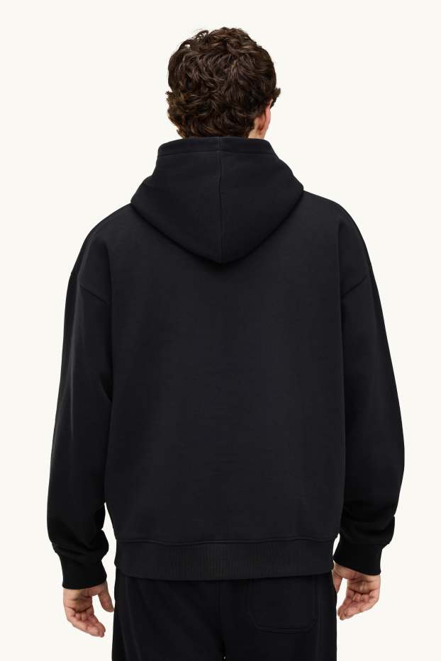 Heren - Hoodie - zwart
