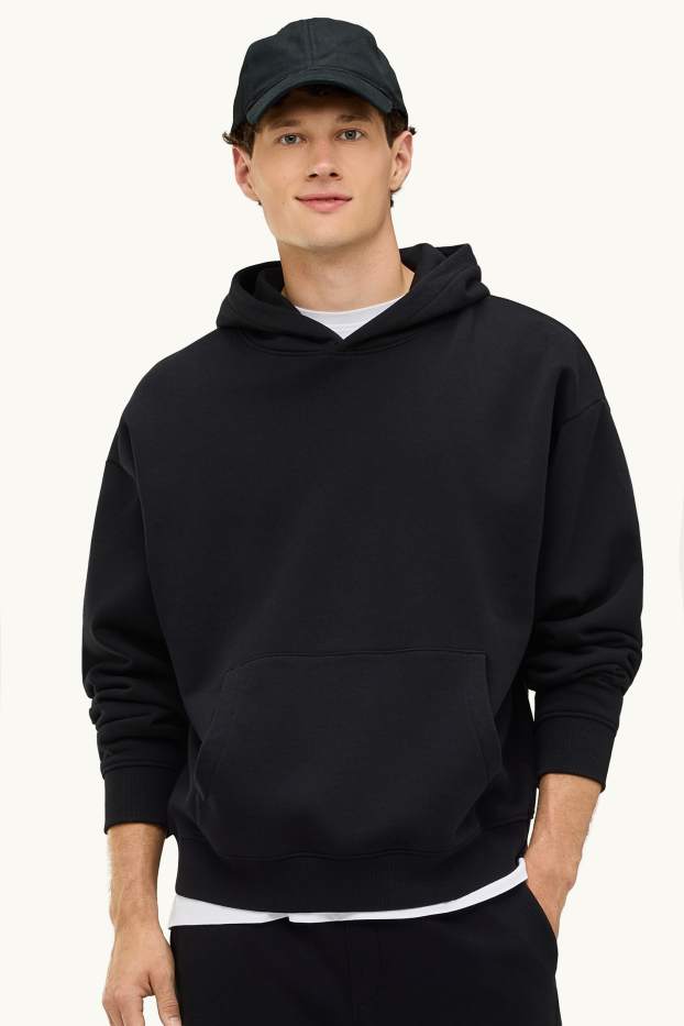 Heren - Hoodie - zwart