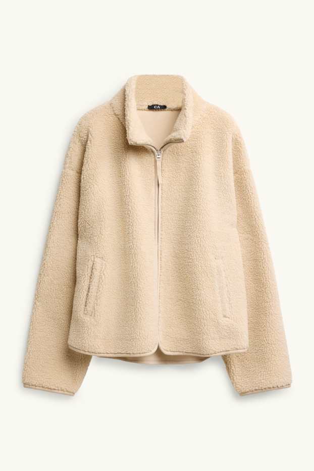 Donna - Giacca di pile - crema