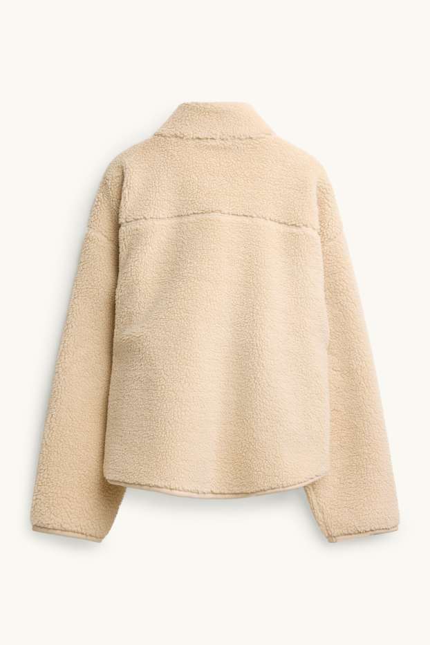 Donna - Giacca di pile - crema