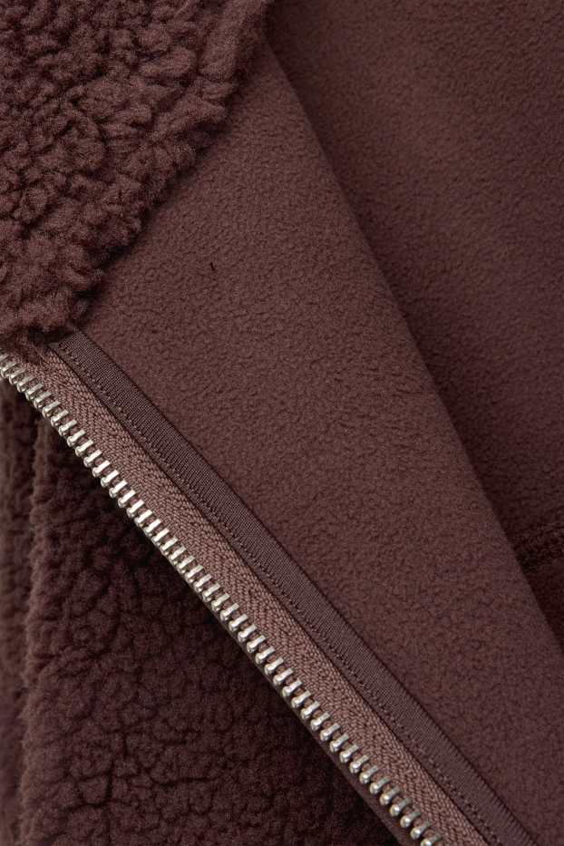 Donna - Giacca di pile - marrone scuro
