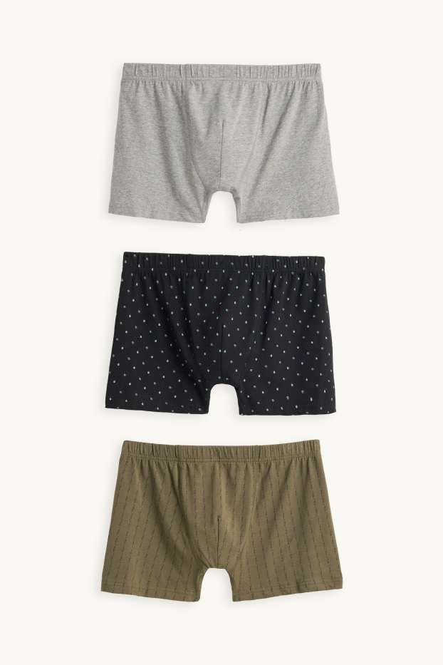 Hommes - Lot de 3 - boxers - gris