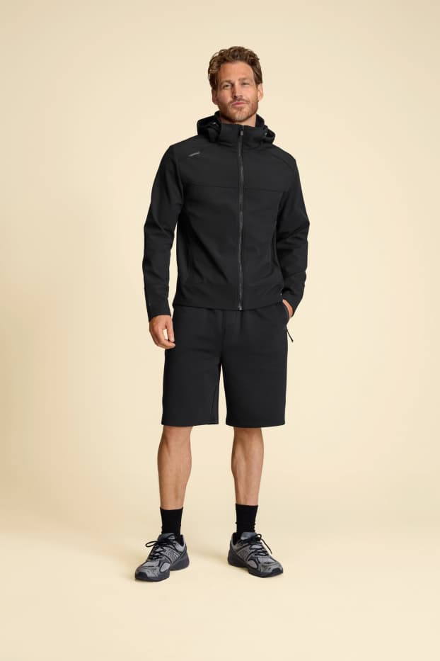 Hommes - Short en molleton - noir