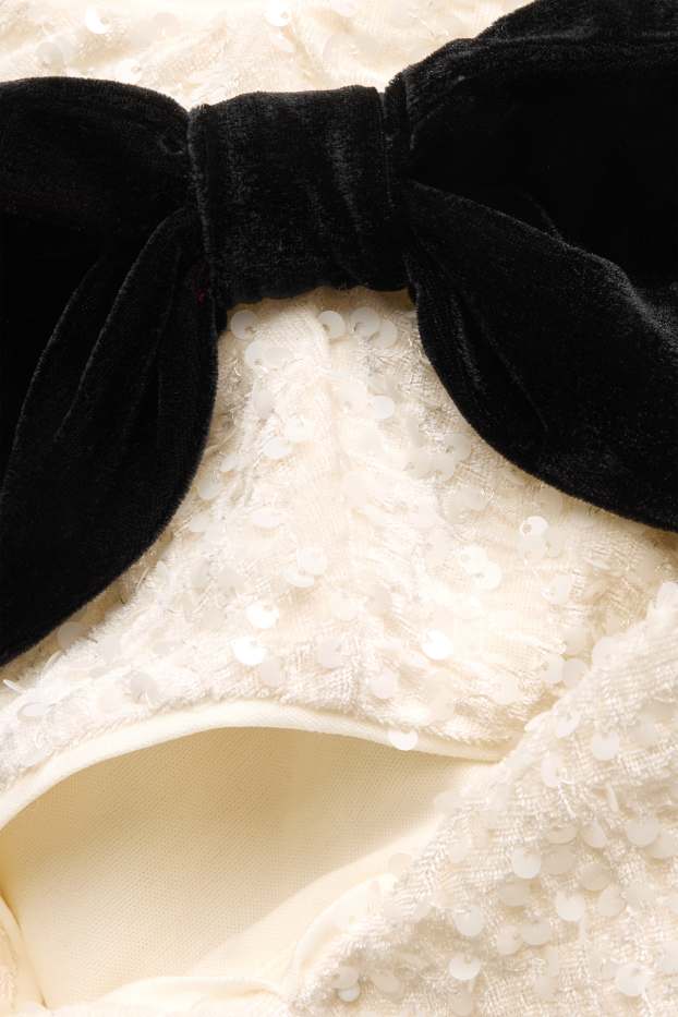 Children Girls - Sequin top - shiny - cremewhite