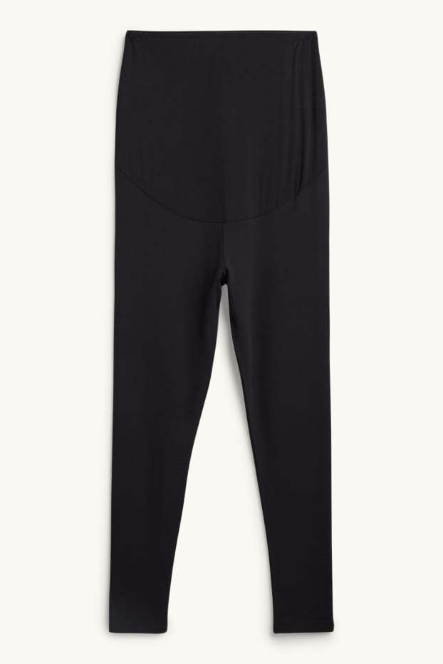 Damen - Umstands-Thermoleggings - schwarz